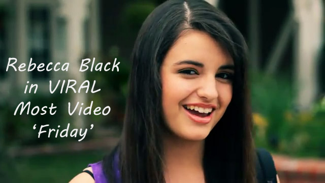 Rebecca Black waiting for her Friends in Official Music Video