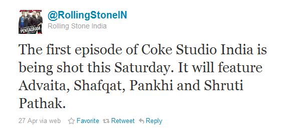 Coke Studio India to debut with Shafqat