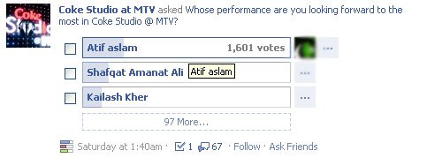 Atif Aslam topping at Coke Studio at MTV
