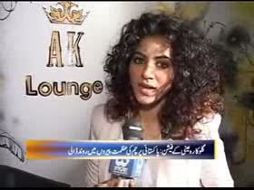 Annie Khalid in her AK Lounge Lahore