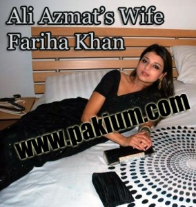 Ali Azmat's Wife and Bride Fariha Khan