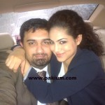Annie Khalid with her hubby Noureed
