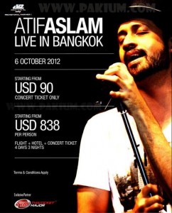 Atif Aslam Bangkok Concert Debut