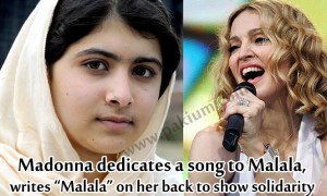 Madonna dedicates a song to Malala YousafZai