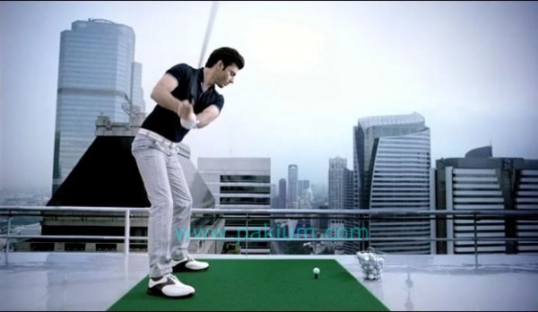 Fawad Khan playing Golf