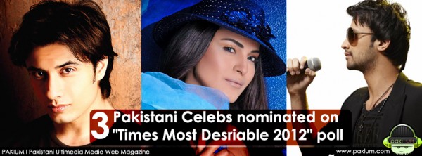 Atif Aslam, Veena Malik & Ali Zafar nominated on itimes poll