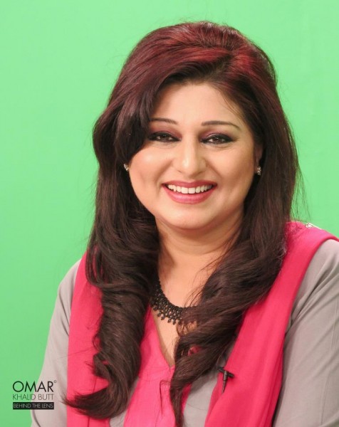 Shabnam Riaz, one of the leading female anchors at PTV World