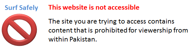 site blocked in pakistan