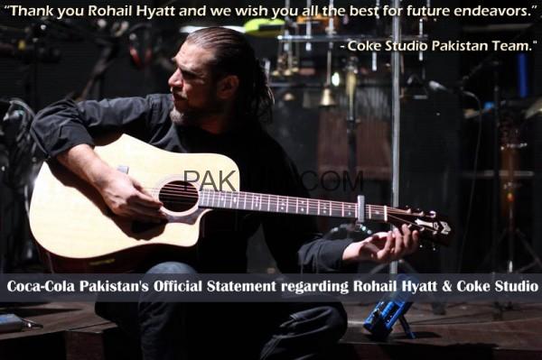 Coca-Cola Pakistan's Official Statement regarding Rohail Hyatt and Coke Studio