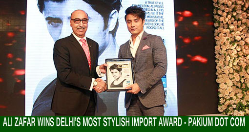 Ali Zafar wins Delhi Most Stylish Import Award