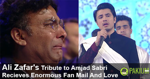 Ali Zafar's Tribute to Amjad Sabri Recieves Enormous Fan Mail And Love